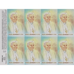 Pope Benedict Personalized Prayer Card (Priced Per Card)