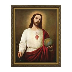 Sacred Heart Holding the Globe w/ Gold Frame (11x14)