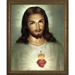 Sacred Heart w/ Gold Frame 