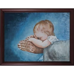 Safe in Arms by Susan Brindle w/ Cherry Frame 