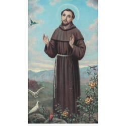 Saint Francis of Assisi Personalized Prayer Card (Priced Per Card)
