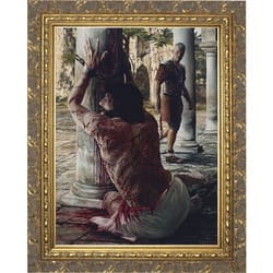 The Scourging at the Pillar w/ Ornate Gold Frame 