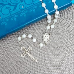 SS Mother of Pearl Rosary - 8mm