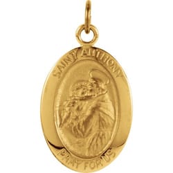 St Anthony Medal - 14K Gold