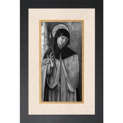 St. Catherine of Siena w/ Black Frame 