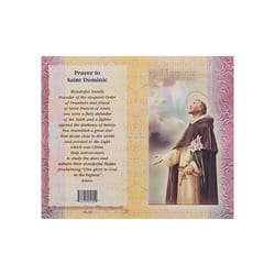 St. Dominic Mini - Lives of the Saints Folded Prayer Card  