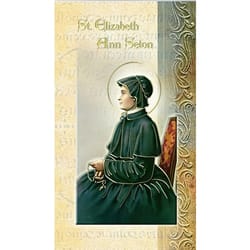 St. Elizabeth Ann Seton - Mini Lives of the Saints Folded Prayer Card 