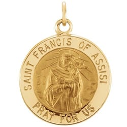 St. Francis of Assisi Medal-14K Gold