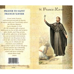 St. Francis Xavier - Mini Lives of the Saints Folded Prayer Card 