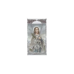St. Maria Goretti Patron Saint Prayer Card w/Medal<!mgorettimedal>