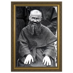 St. Maximillian Kolbe w/ Gold Frame (8x10)