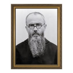 St. Maximillian Portrait w/ Gold Frame 