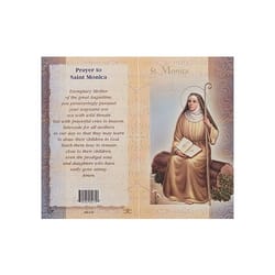 St. Monica - Mini Lives of the Saints Folded Prayer Card 
