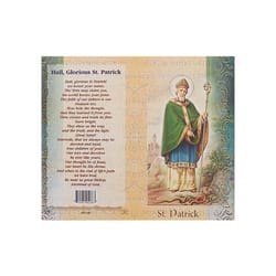 St. Patrick - Mini Lives of the Saints Folded Prayer Card 