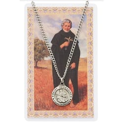 St. Peregrine Patron Saint Prayer Card w/Medal<!peregrinemedal>