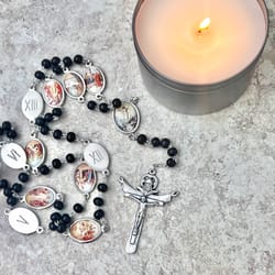 Stations of the Cross Rosary - Black Wood