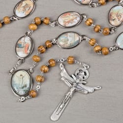 Stations of the Cross Rosary - Brown Wood
