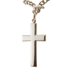 Sterling Silver Cross on 24 inch chain