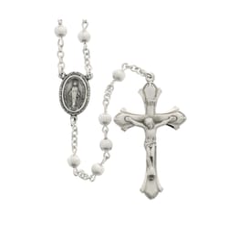 Sterling Silver Fancy Rosary - 5mm