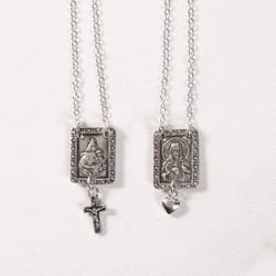 Sterling Silver Marcasite Scapular 