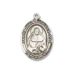 Sterling Silver Marie Magdalen Postel Pendant w/ Chain