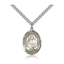 Sterling Silver Marie Magdalen Postel Pendant w/ chain