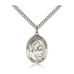 Sterling Silver Our Lady of Good Counsel Pendant w/ chain