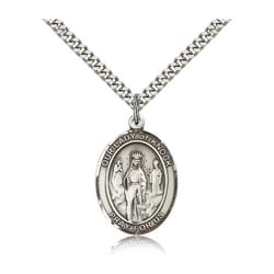 Sterling Silver Our Lady of Knock Pendant w/ chain