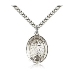 Sterling Silver Our Lady of Tears Pendant w/ chain