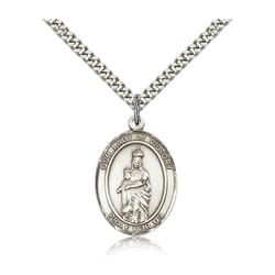 Sterling Silver Our Lady of Victory Pendant w/ chain