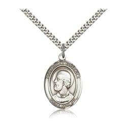 Sterling Silver Pope Saint Eugene I Pendant w/ chain