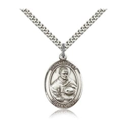 Sterling Silver St. Albert the Great Pendant w/ chain