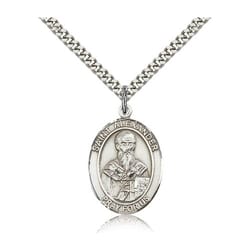 Sterling Silver St. Alexander Sauli Pendant w/ chain