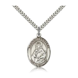 Sterling Silver St. Alexandra Pendant w/ chain