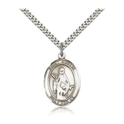 Sterling Silver St. Amelia Pendant w/ chain