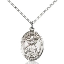 Sterling Silver St. Andrew Kim Taegon Pendant w/ Chain