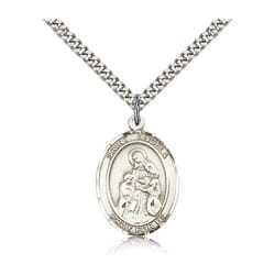 Sterling Silver St. Angela Merici Pendant w/ chain