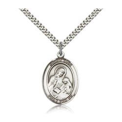 Sterling Silver St. Ann Pendant w/ chain