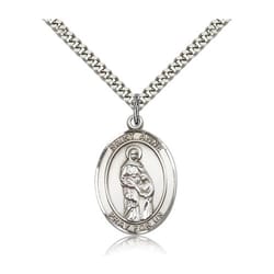 Sterling Silver St. Anne Pendant w/ chain