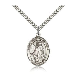 Sterling Silver St. Anthony of Egypt Pendant w/ chain