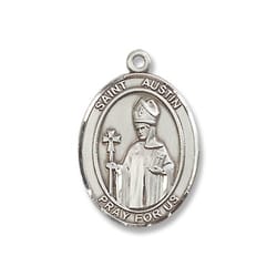 Sterling Silver St. Austin Pendant w/ Chain