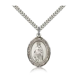 Sterling Silver St. Bartholomew the Apostle Pendant w/ chain
