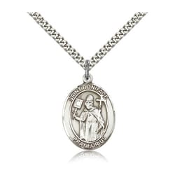 Sterling Silver St. Boniface Pendant w/ chain