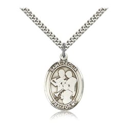 Sterling Silver St. Cecilia / Marching Band Pendant w/ chain