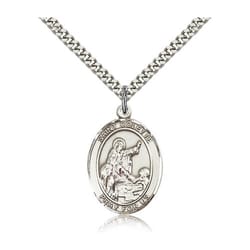 Sterling Silver St. Colette Pendant w/ chain