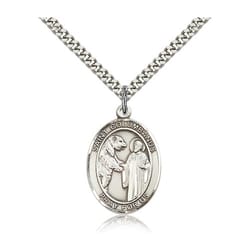 Sterling Silver St. Columbanus Pendant w/ chain
