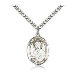 Sterling Silver St. Dominic Savio Pendant w/ chain