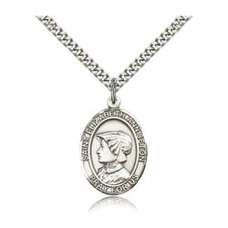 Sterling Silver St. Elizabeth Ann Seton Pendant w/ chain