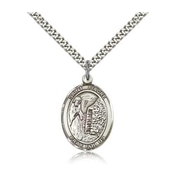 Sterling Silver St. Fiacre Pendant w/ chain