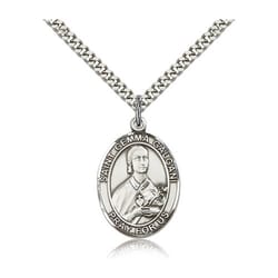 Sterling Silver St. Gemma Galgani Pendant w/ chain